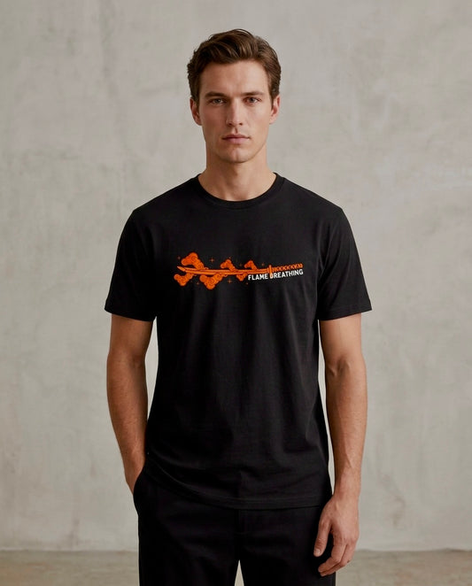 Flame Breathing Anime Tee | Japanese Streetwear Graphic Shirt | Otaku Fashion